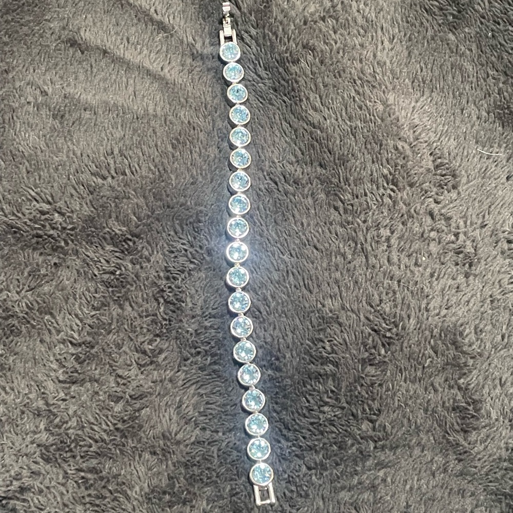 Blue Swarovski Crystal Bracelet